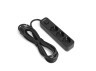 Power extension cord 3p 3m 1.5mm w/o button Black ONCORD (VF-PD33G-B) VIDEX