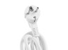 Power extension cord 4p 3m 1.5mm w/c and button White ONCORD (VF-PD43G-W) VIDEX