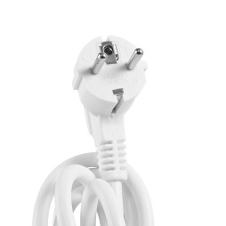 Power extension cord 5p 3m 1.5mm w/c and button White ONCORD (VF-PD53G-W) VIDEX
