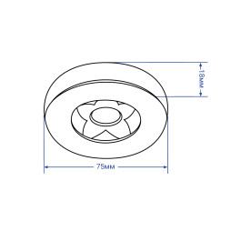 Feron AL520 7W 4000K black backlight lamp