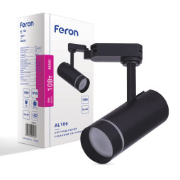 LED track light Feron AL106 10W 4000K black