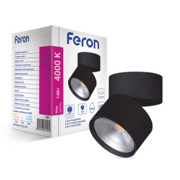 LED surface-mounted lamp Feron AL541 14W 4000K black
