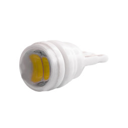 LED car lamp T10-5630-2smd ceramics with lens white 12V LEDUA