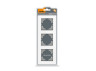 Frame white glass for 3 places vertical VIDEX BINERA