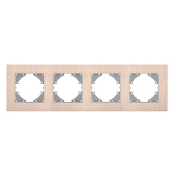 Frame copper aluminum for 4 places horizontal VIDEX BINERA