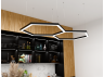 LED pendant lamp "Soty 2-23" 220V 120W 6500K black, external driver LEDUA