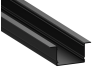 Aluminum profile for LED strip AL-54 2 meters black mortise "Some deformation" LEDUA
