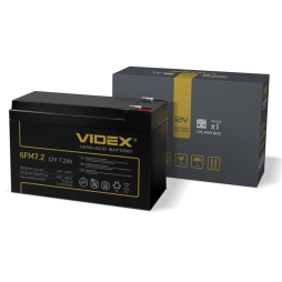 Lead-acid battery 6FM7.2 12V/7.2Ah color box 1 Videx