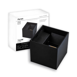 Architectural LED surface-mounted luminaire Feron DH012 6W 4000K black