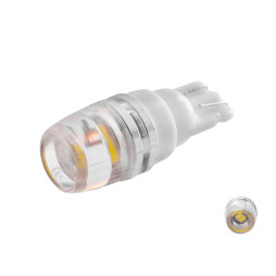 LED car lamp T10-5630-2smd with curved lens white 12V LEDUA