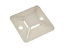 Self-adhesive pads 30x30mm LMA2718 for cable ties Lemanso white (50pcs.)