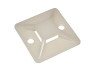 Self-adhesive pads 40x40mm LMA2719 for Lemanso cable ties, white (50pcs.)