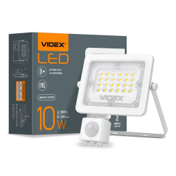 LED floodlight F2e 10W 5000K with motion and light sensor 220V IP65 VL-F2e105W-S VIDEX