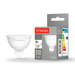 LED lamp MR16 6W GU5.3 4100K 220V TITANUM