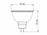 LED lamp MR16 6W GU5.3 4100K 220V TITANUM
