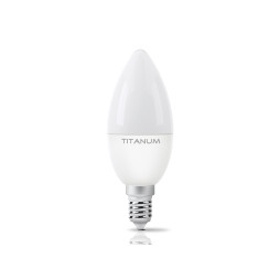 LED lamp C37 6W E14 4100K 220V TITANUM