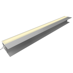 LED lamp for furniture shelves "N38-400" 400mm 12V 5.2W 4500K neutral white light white wire 2m LEDUA