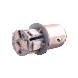 LED car lamp T25-5050-8SMD 1157 yellow 24V LEDUA