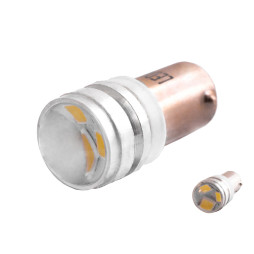 LED car lamp BA9S with lens L white 12V LEDUA