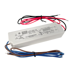 Power supply 35W-IP67 12V LPV-12-35 AC127-370V/DC 2 years warranty MEAN WELL