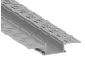 Aluminum profile for LED strip for plasterboard AL-57 3 meters anodized under plaster LEDUA