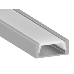 Aluminum profile for LED strip AL-59 2 meters anodized overhead LEDUA