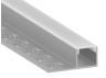 Aluminum profile for LED strip for plasterboard AL-60 3 meters anodized under plaster side LEDUA