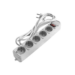 Extension cord 5/3m with/without +button LMK059+network filter Lemanso