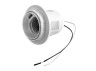 E14 plastic lampholder /thread-ring/ wire 15cm LM102 white Lemanso