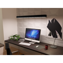 LED pendant linear lamp "N23-1-500" 220V 28.8W 1800lm 4500k black touch switch LEDUA