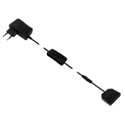 Driver set 12W+manual switch+distribution box 4 outputs, black 12V LEDUA