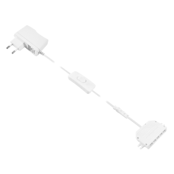 Set driver 12W + manual switch + junction box 5 outputs, white 12V LEDUA