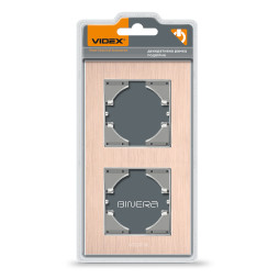 Copper aluminum frame for 2 places vertical VIDEX BINERA