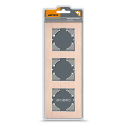 Copper aluminum frame for 3 places vertical VIDEX BINERA