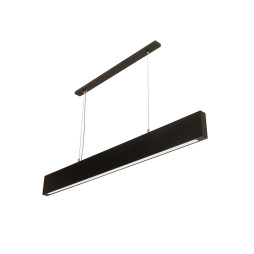 LED linear pendant lamp FOREST-36W 220V 4000K 120cm beech - black AVATON