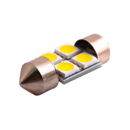 LED car lamp S85-31mm-4smd 5050 white 12V LEDUA