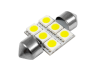 LED car lamp S85-31mm-6smd 5050 white 12V LEDUA