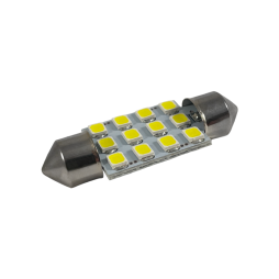 LED car lamp S85-36mm-12smd 3528 white 12V LEDUA