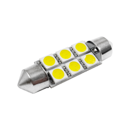 LED car lamp S85-39mm-6pcs 5050 white 12V LEDUA