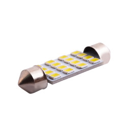 LED car lamp S85-41mm-16smd 1206 white 12V LEDUA