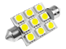 LED car lamp S85-41mm-9smd 5050 white 12V LEDUA