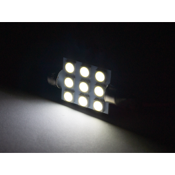 LED car lamp S85-41mm-9smd 5050 white 12V LEDUA