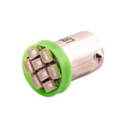 LED car lamp BA9S-1206-8smd green 12V LEDUA