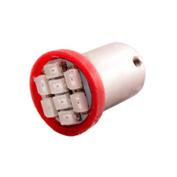 LED car lamp BA9S-1206-8smd red 12V LEDUA