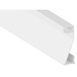 Aluminum profile for LED strip skirting board AL-68 2 meters white surface-mounted LEDUA