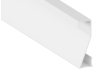 Aluminum profile for LED strip skirting board AL-68 2 meters white surface-mounted LEDUA