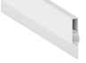 Aluminum profile for LED strip skirting board AL-69 2 meters white surface-mounted LEDUA