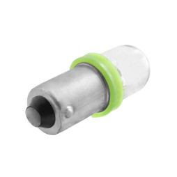 LED car lamp BA9S-1pc-round LED green 12V LEDUA