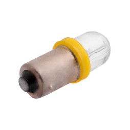 LED car BA9S-1pc-round LED yellow 12V LEDUA