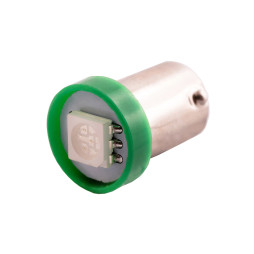 LED car lamp BA9S-5050-1smd green 12V LEDUA